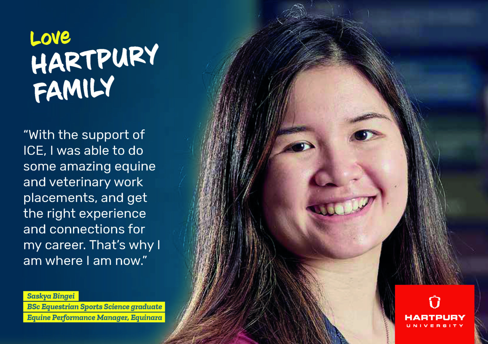 Hartpury University positive role models postcard